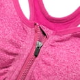 thumbnail image 7 of Seamless Yoga Sports Tank Bra， Sports Bras for Women with Detachable Built in Pad and Front Zip, 7 of 7