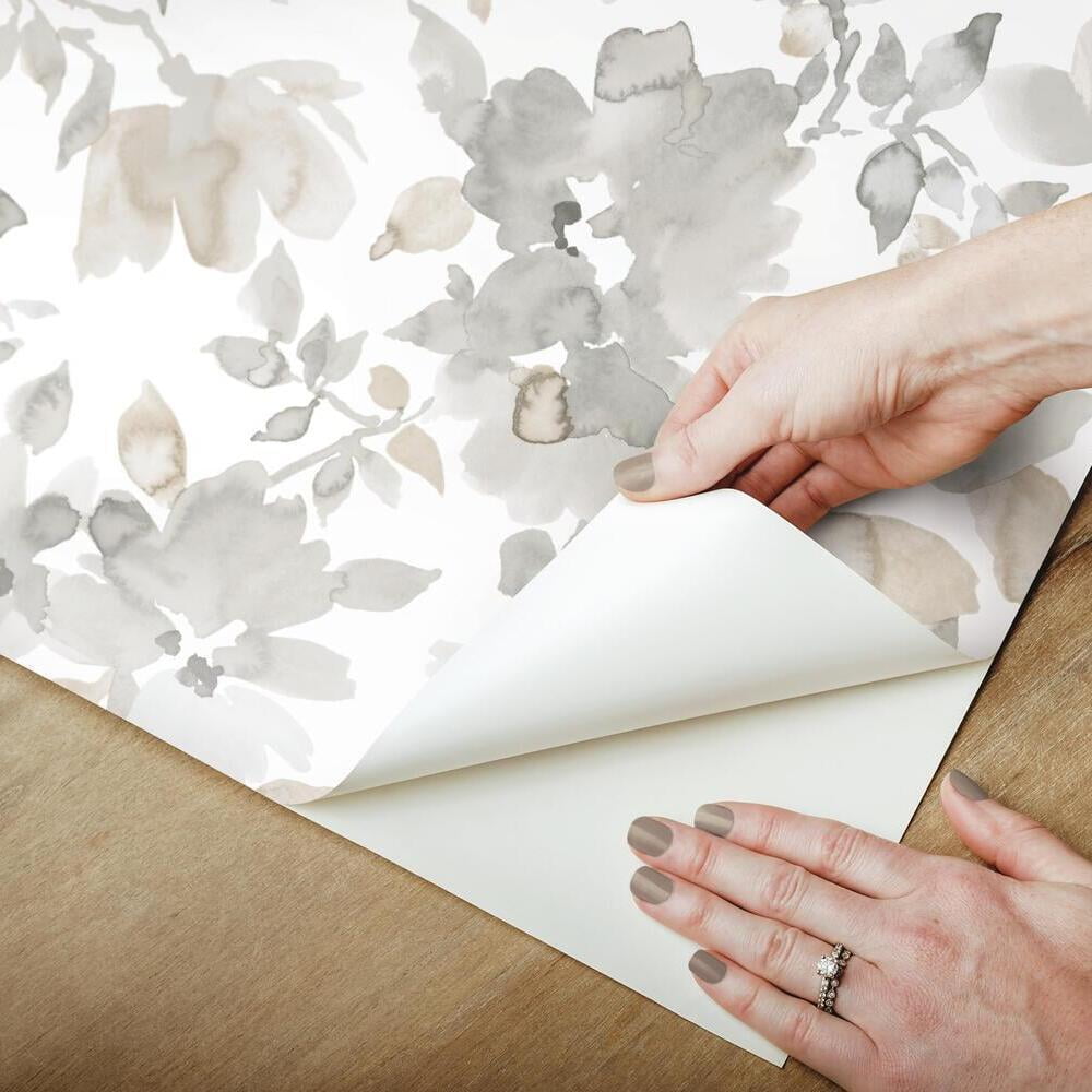Watercolor Floral Peel and Stick Wallpaper