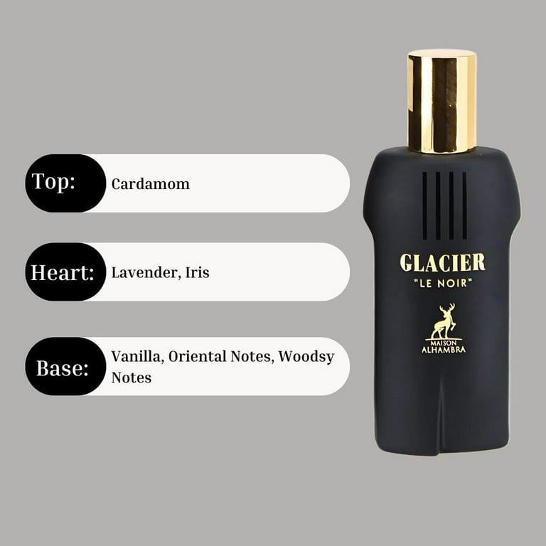 Maison Alhambra Glacier Le Noir For Unisex Eau De Parfum 100