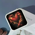 thumbnail image 4 of Shiartex Heart Shape Ribbon Sparkles Jewelry Box for Christmas Gifts White, 4 of 5