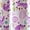 Purple, variant on Lush Decor Pixie Fox Kids Animal Print Shower Curtain, 72x72, Gray/Pink, Single