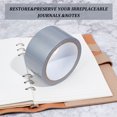 thumbnail image 4 of Polyethylene Gauze Adhesive Tapes for Fixing Carpet Bookbinding Repair Cloth Tape Flat Gray 48mm 10m/roll 2 rolls/set, 4 of 7