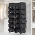 thumbnail image 3 of Shengyu Étagère à Chaussures Suspendue Organisateur Complet de Poche à Porte Garde-Robe Gris, 3 of 9