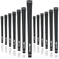 Karma Velour Men’s Standard Black Replacement Golf Club Grips, 13 Pack