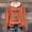 Orange, variant on YVNAURA Women's Vintage Halloween Witch Graphic Hoodie Long Sleeve Pullover Tops Crew Neck Round Neck Oversized Girls Trip Fall Outfits for Women Spooky Season Tee, Orange,L