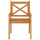 thumbnail image 5 of Sillas de comedor para patio VidaXL, madera maciza de acacia, color marrón, 4 unidades, 5 of 8