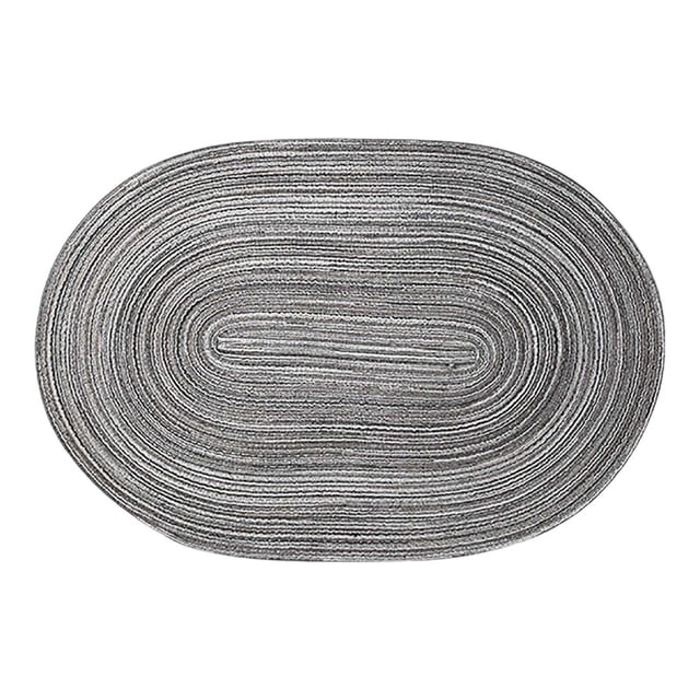 Mantel individual ovalado tejido a mano, manteles individuales hechos a mano, mantel individual térmico, mantel para mesa de comedor, cocina, duradero y lavable