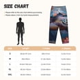 thumbnail image 4 of Lsque Underwater Lazy Turtle Print Women's Pajama Pants, Lounge Pant - Comfortable Home Wear,Elastic Waistband, Stylish Design-Small, 4 of 9