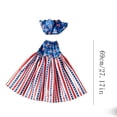 thumbnail image 2 of 2pcs 4th of July Patriotic Porch Outfits for 23 inch Statues, USA Themed Sculpture Clothes for Garden, Patio and Lawn Decor, Perfect for American 250th Anniversary and Holiday Celebrations, Blue, 2 of 8