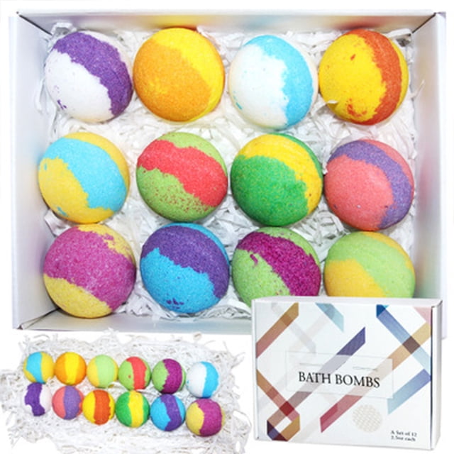 Juego De Regalo De Bombas De Baño Juego De Regalo De Bombas De Baño Bolas De Baño Para El Cuidado Y La Relajación De La Piel Regalo De Cumpleaños Del Día De San Valentín De ANGGREK Otros