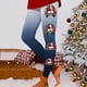 thumbnail image 2 of Mallas Afelpadas Gibobby Leggings para Mujer Leggings de entrenamiento bloque de color estampado navideño Aqua XL, 2 of 5