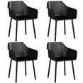 thumbnail image 1 of Gymax 4 PCS Modern Plastic Dining Chairs Kitchen Armchairs w/ Breathable Mesh Backrest, 1 of 10