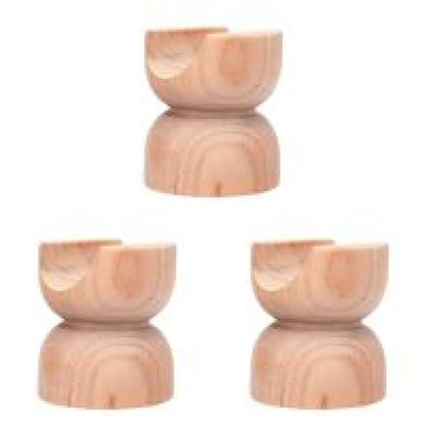 Soporte de madera para altavoz, soporte de aislamiento, Cable de altavoz de música HiFi