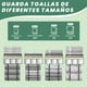thumbnail image 2 of Toallero para Baño,Toallero con Estante,Toallero de Pared,Accesorios de Baño,Hotel,Cocina (B), 2 of 9
