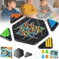 thumbnail image 1 of Triggle Game, Juego De Mesa De Clavija Triangular, Juego de Mesa Familiares para Adultos y NiñOs, Tablero Clavijas Interactivo Estrategia, Que mejoran el Pensamiento lógico, 2 a 4 Juga, 1 of 5