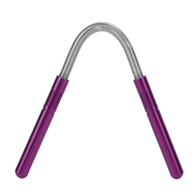 Spring Bend Epilator, Spring Facial Hair Epilator Naturally Remove Portable Stripes Handle Useful Easily Use For Female For Makeup Purple