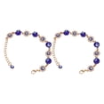 thumbnail image 4 of Pulsera de aleación, 2 piezas, pulsera de ojo azul, pulsera de diamantes de imitación de cristal, pulsera de la suerte turca, estándares líderes en la industria Jadeshay  A, 4 of 8