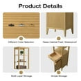 thumbnail image 5 of Vanity Art 21" Freestanding Linen Cabinet with Soft Close Door and Drawer, 5 of 6