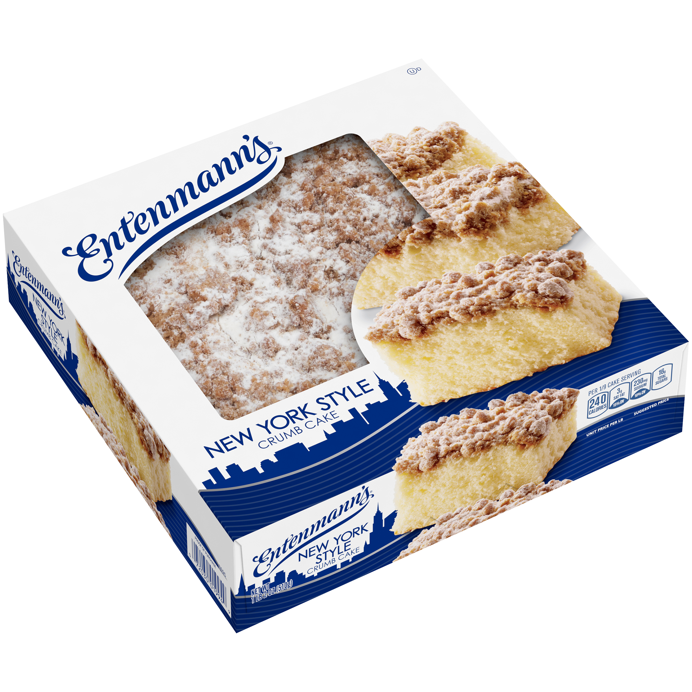 Entenmann S New York Style Crumb Cake 18 Oz Walmart Com