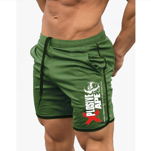 Pantalones cortos deportivos de playa para hombre, pantalones cortos de culturismo, Fitness, Jogging, secado rápido, gimnasio informal, nueva moda Fivean unisex