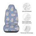 thumbnail image 4 of Daiia Cute Fat Cat Printed Car Seat Cover - Waterproof & Sweatproof - Universal Fit, Machine Washable, Non-Slip - Seat Protector for Car, Truck, SUV, Van (1 Pack), 4 of 5