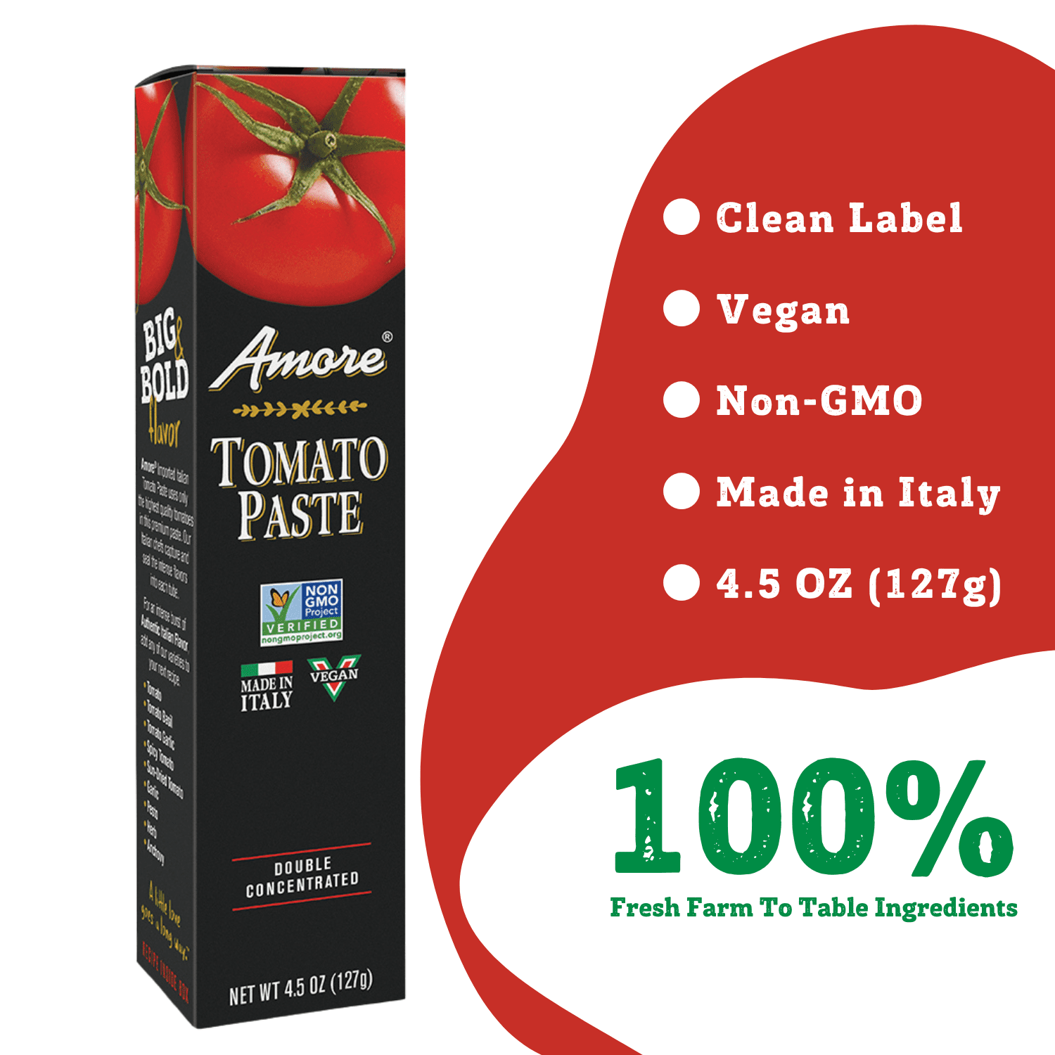2 pack) Panos Brands Amore Tomato Paste, 4.5 oz - Walmart.com