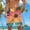 B_ Multicolor, variant on Men's Hawaiian Exotic Floral Swim Trunks Elastic Waist Drawstring Design with Pockets Lightweight Quick Dry Outdoor Hiking Beach Casual Shorts Orange S