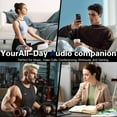 thumbnail image 2 of VEATOOL T6 Open Ear Headphones,Bluetooth 5.4 Wireless Earbuds,60H Playtime Stereo Sound Earphones,Air Conduction IPX7 Waterproof Open Ear Earbud with Ear Hooks, Sport Headset for Cycling Workouts, 2 of 8
