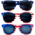 thumbnail image 5 of 3 Pairs American Flag Sunglasses, 4th of July Decorations Frame Sunglasses for Women Men Teens, Patriotic Party Favors Supplies Independence Day Memorial Day Decorations 4th of July Accessories, 5 of 6