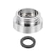 thumbnail image 1 of Adaptador de aireador de grifo, M24 hembra a M22 macho con arandela, longitud de 13mm, 1 of 6