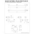 thumbnail image 2 of Kingston Brass BAH82134478ORB Modern Concord 5 Piece Bathroom Accessory Set, Oil Rubbed Bronze, 2 of 2