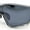 Slate Silver - Black, variant on Xloop Oversized Mirror Lens Wrap Around Plastic Riding Sport Sunglasses Matte Black
