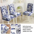 thumbnail image 5 of Set of 4 Artistic Wildflower Dining Chair Covers Bright Autumn Leaves and Blossom Print Washable Polyester Stretch Slipcovers Removable Protector for Farmhouse Decor, 5 of 7