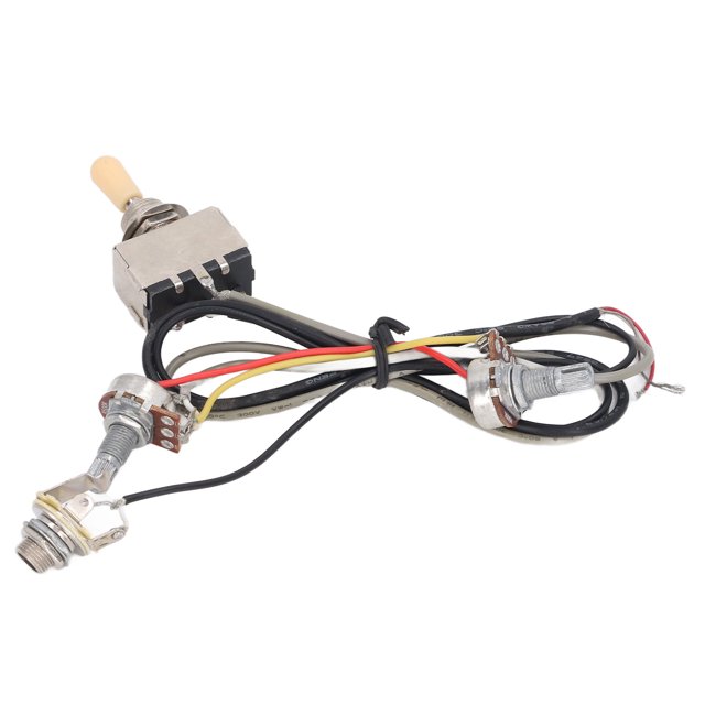 Electric Guitar Wiring Harness, Exquisite Workmanship Widely Compatible Prewired Electric Guitar Wiring Accessory Metal for Replacement