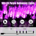 thumbnail image 2 of AGCAN 33ft Halloween Lights, 100 LED Halloween String Lights with 8 Lighting Modes, Waterproof Plug in Outdoor Indoor Tree Wedding Party Garden Halloween Christmas Decorations (Purple), 2 of 14