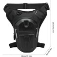 thumbnail image 4 of Leg Bag for Men and Women with Two Zipper Pockets, Adjustable Motorcycle Accessory for Fitness and Outdoor Activities, 4 of 5