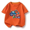 thumbnail image 4 of Lovzfmll Toddler Boy's T-Shirts, Excavator Print Short Sleeve Tee, Casual Loose Fit Pullover Graphic Tees for 1-2 Years, 4 of 9