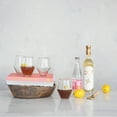 thumbnail image 3 of Creative Co-Op 3.25 Inches Round Drinking Glass, Clear, Set of 6, 3 of 5