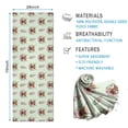 thumbnail image 2 of Green Highland Cow Flower Pattern Hot Yoga Mat Towel Non Slip for Hot Yoga - Quick-Drying Yoga Mat Cover with 4 Corner Pockets with Travel Bag - Hot Yoga Towel Non Slip 74"x26", 2 of 6