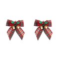 thumbnail image 2 of ER 4 Uds. Con campanas, lazo de Navidad, colgante para árbol de Navidad, caja de regalo, decoración de lazo de Navidad, decoraciones navideñas hechas a mano Rojo Verde, 2 of 5