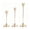Gold, variant on 3PCS Vintage Brass Gold Taper Candlestick Holders for Table Decor, Tall Sturdy Metal Build, Fits Pillar Candles, Great for Wedding Fireplace & Dining Centerpieces, Ideal Housewarming Gift