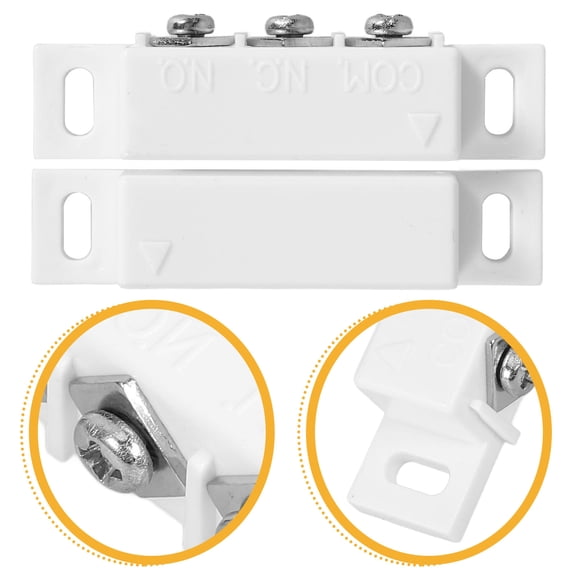 OFFIGAM Door Window Magnetic Alarm or for Home and Shop, White Abs