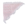 thumbnail image 4 of Unique Bargains 1 Pc French Lace Triangle Bandana Little Flower Turban Crochet Hair Scarf for Women Beige Pink, 4 of 5