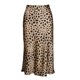 thumbnail image 1 of Falda de leopardo para mujer Faldas de guepardo elasticas de satén de seda de cintura alta hasta la rodilla, TAMAÑO L, 1 of 4