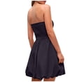 thumbnail image 4 of QUINDOS Dresses for Women 2025 Crew Neck A-Line Party Sleeveless Sun Dresses Summer Solid Color Tank Slim Knee High Mini Womens Dresses, 4 of 9