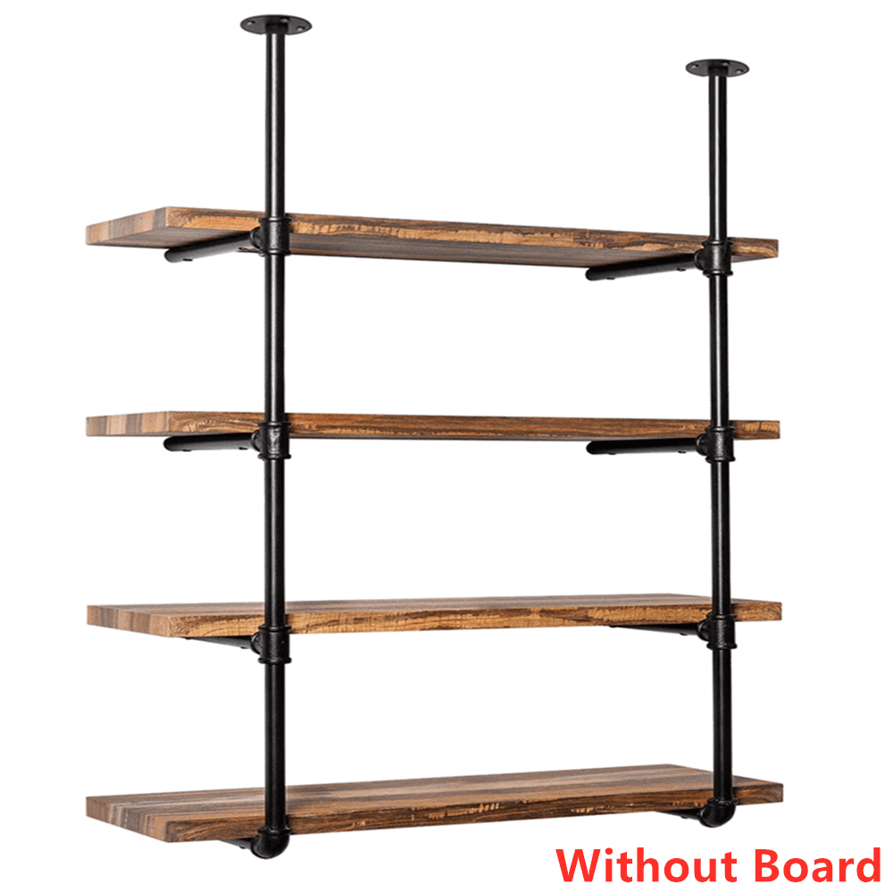 Floating shelf, 10 inch deep Industrial double shelves, floating