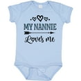 thumbnail image 3 of Inktastic My Nannie Loves Me Granddaughter Boys or Girls Baby Bodysuit, 3 of 5