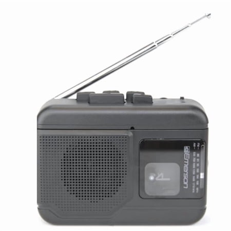 Emerson EMR-EPC-1001-EM Portable Cassette Player with Bluetooth Out - Gray