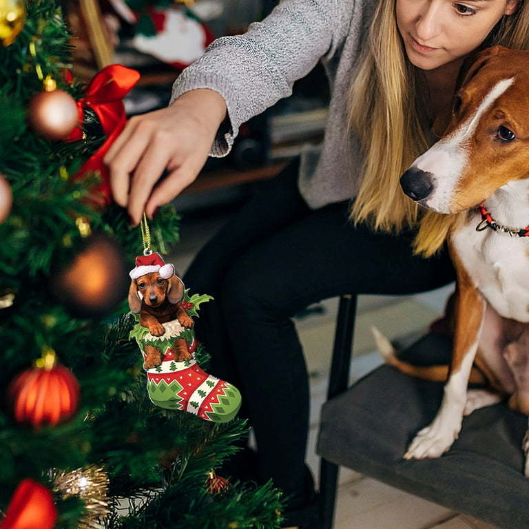 Dachshund christmas tree shop ornaments