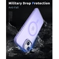 thumbnail image 3 of Casetego Invisible Stand Magnetic for iPhone 13/14 Case,Compatible with MagSafe,360° Rotatable Ring Holder Shockproof Protective Cover,Purple, 3 of 6